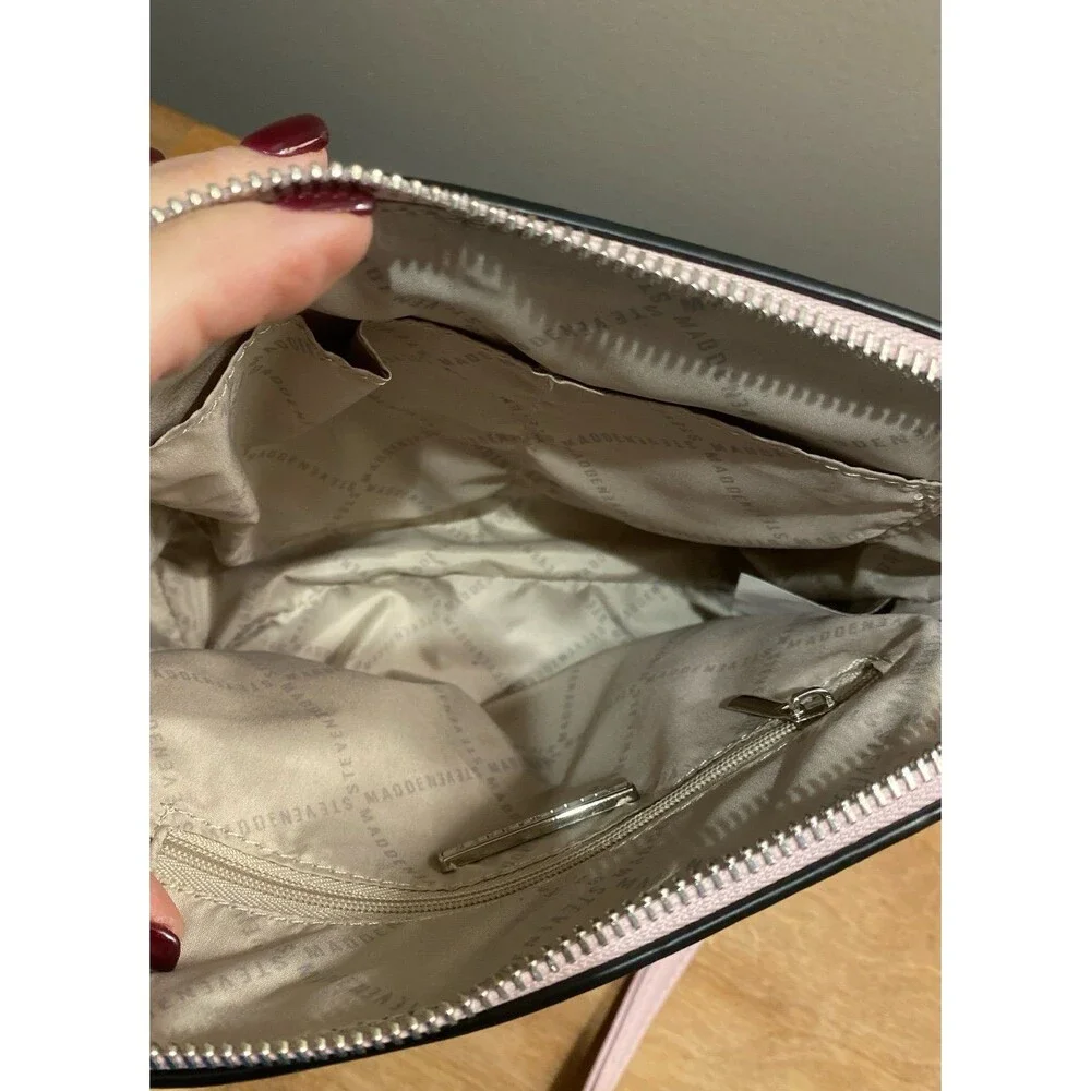 Steve Madden Crossbody Bag  Domed Soft‎ Pink Mauve Purse  Like New
